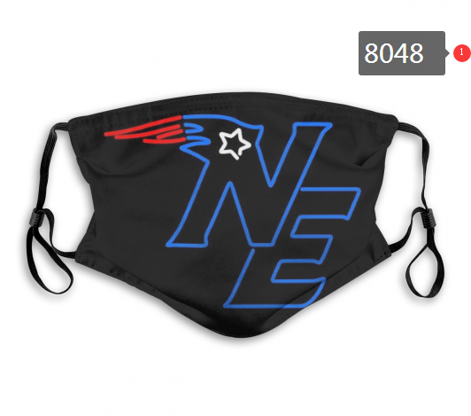 NFL 2020 New England Patriots #3 Dust mask with filter->nfl dust mask->Sports Accessory